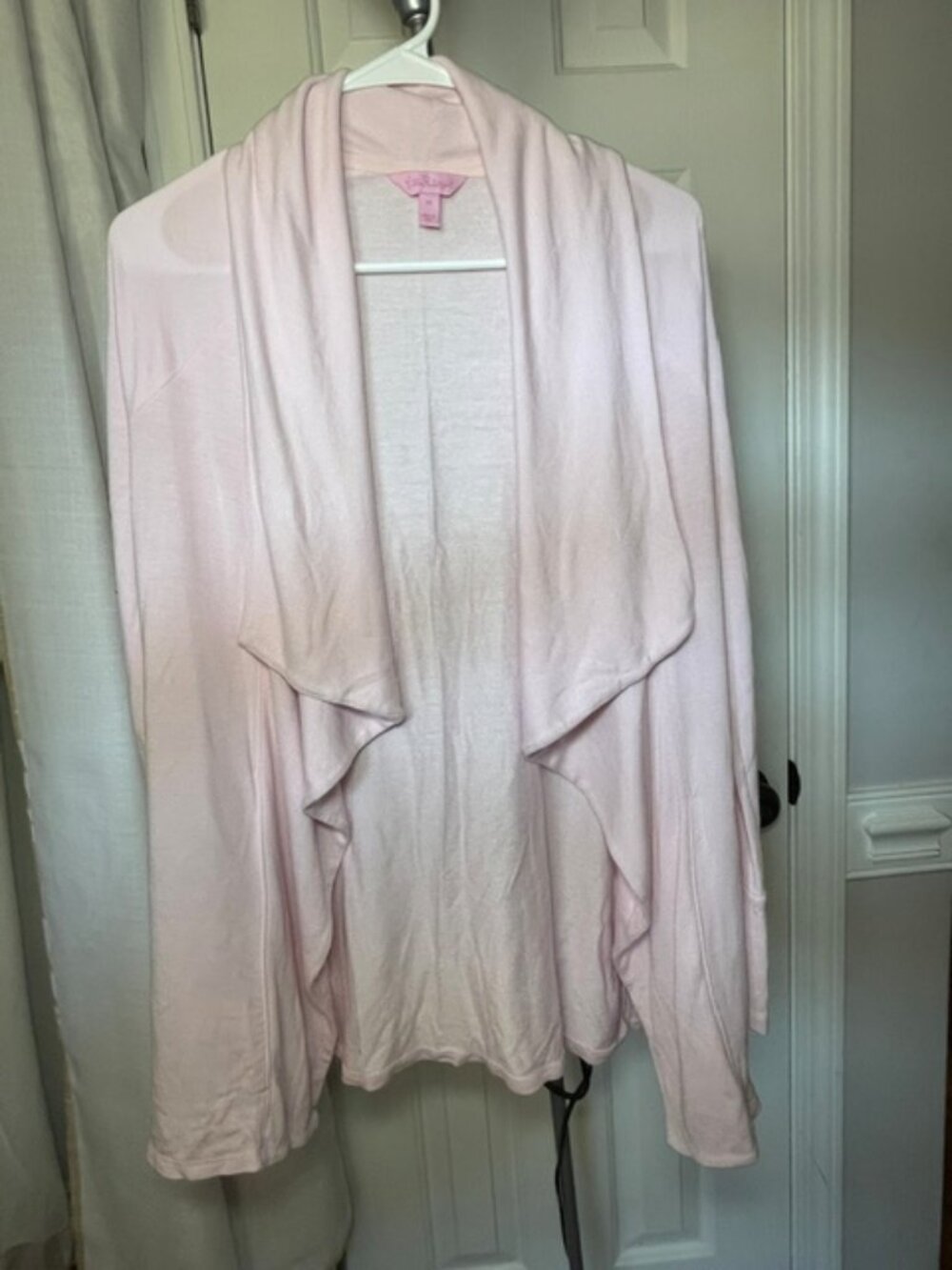 Lilly Pulitzer Women's Draped Open Cardigan Sweater, Pink, Size XS
